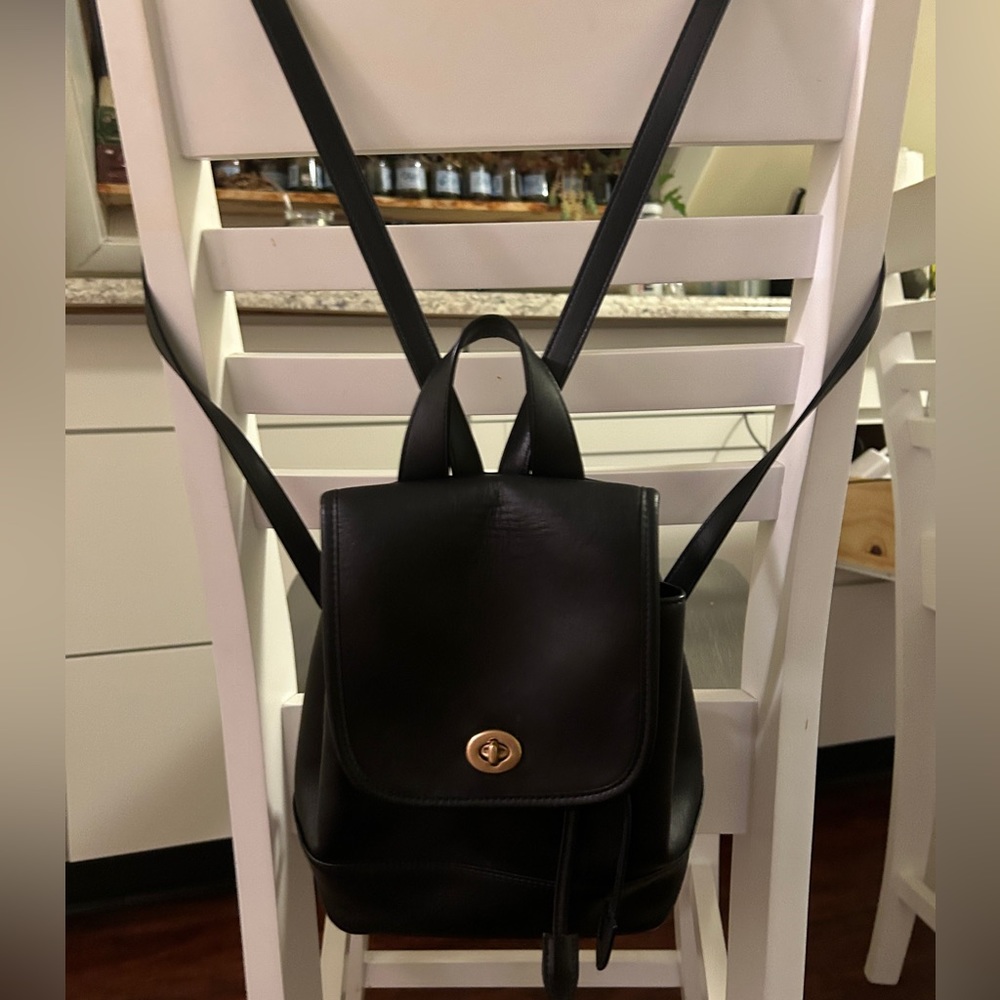 COACH TURN LOCK BACKPACK